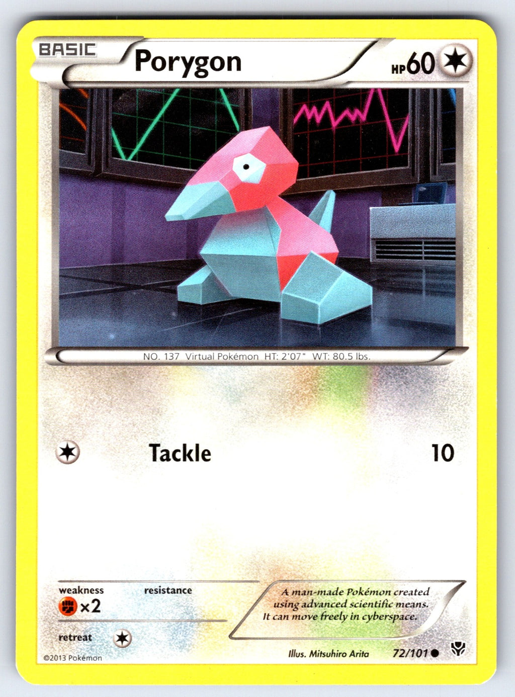Porygon Common Plasma Blast 72/101 LP 2013