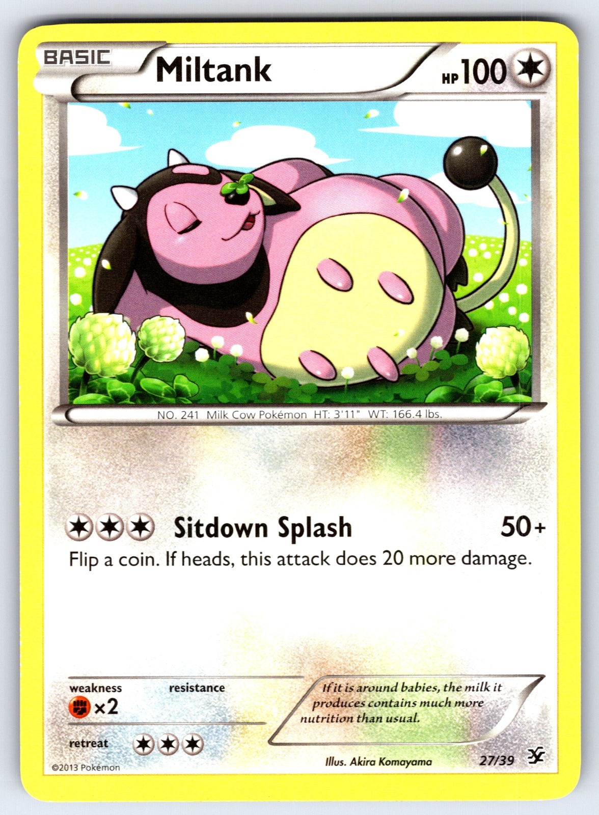 Miltank Common Kalos Starter Set 27/39 LP 2013