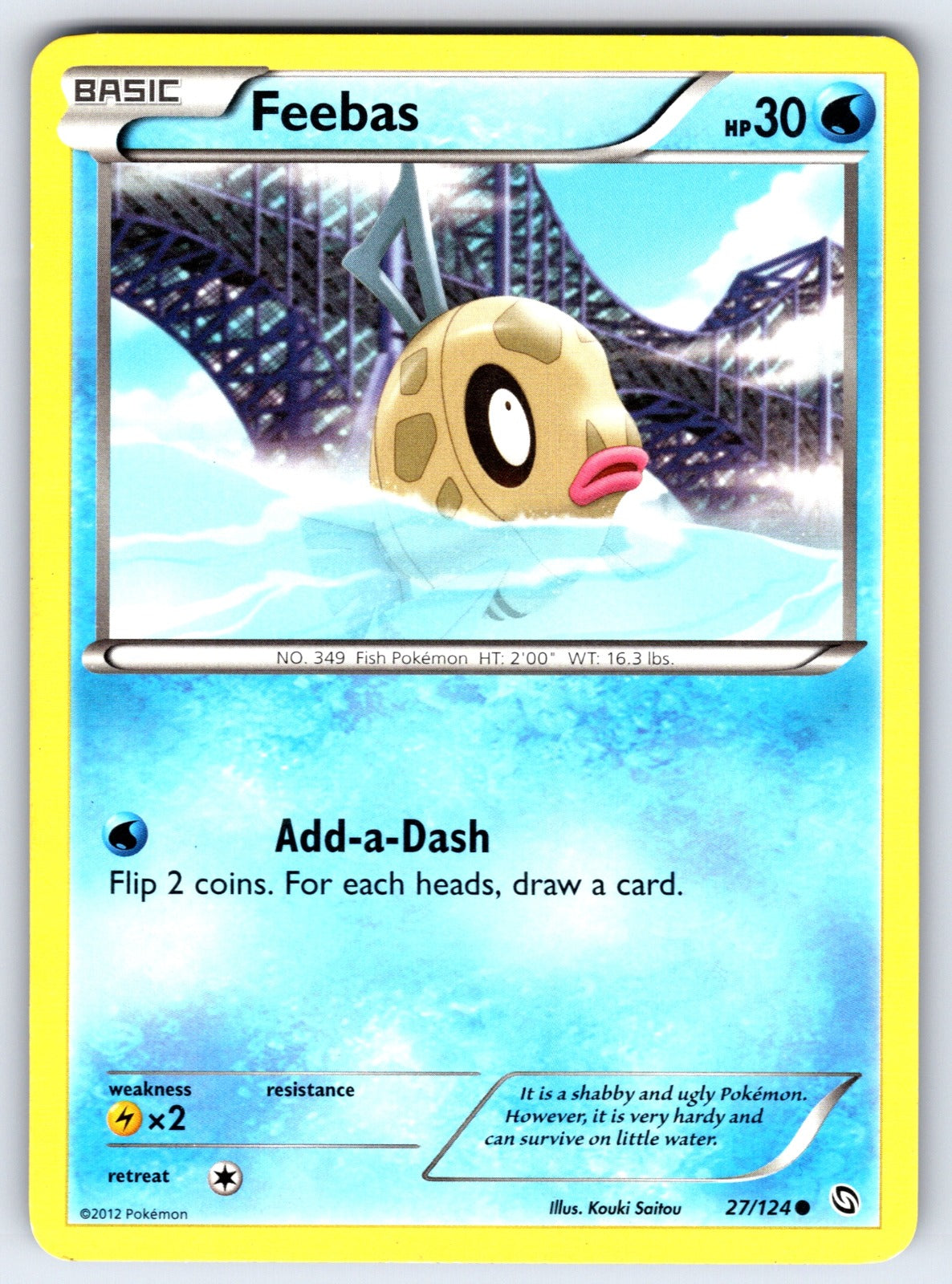 Feebas Common Dragons Exalted 27/124 LP 2012