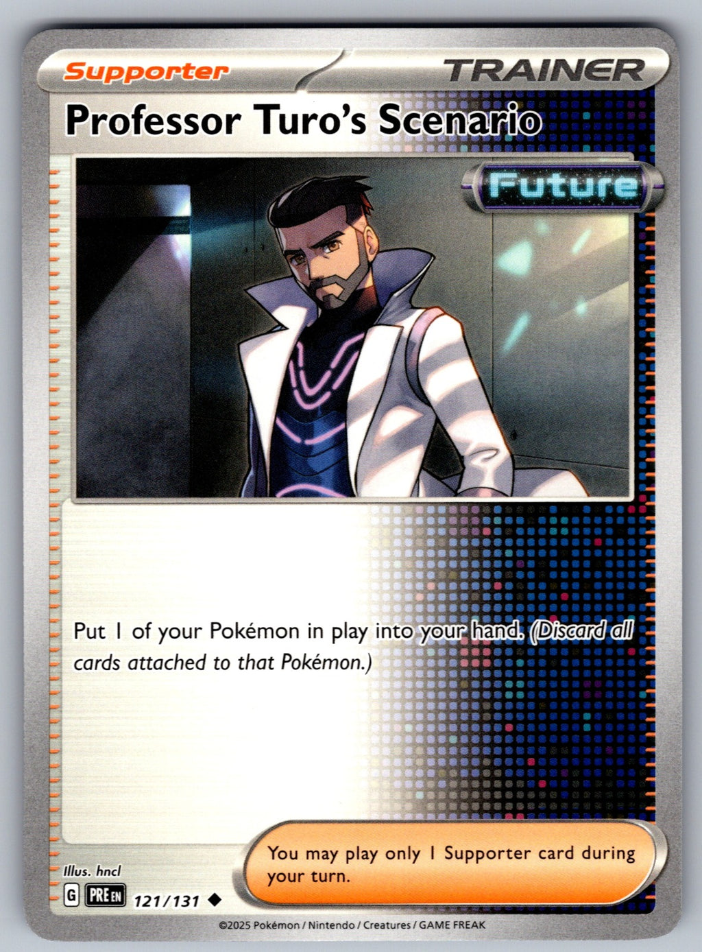 Professor Turo's Scenario Uncommon SV: Prismatic Evolutions 121/131 NM 2025
