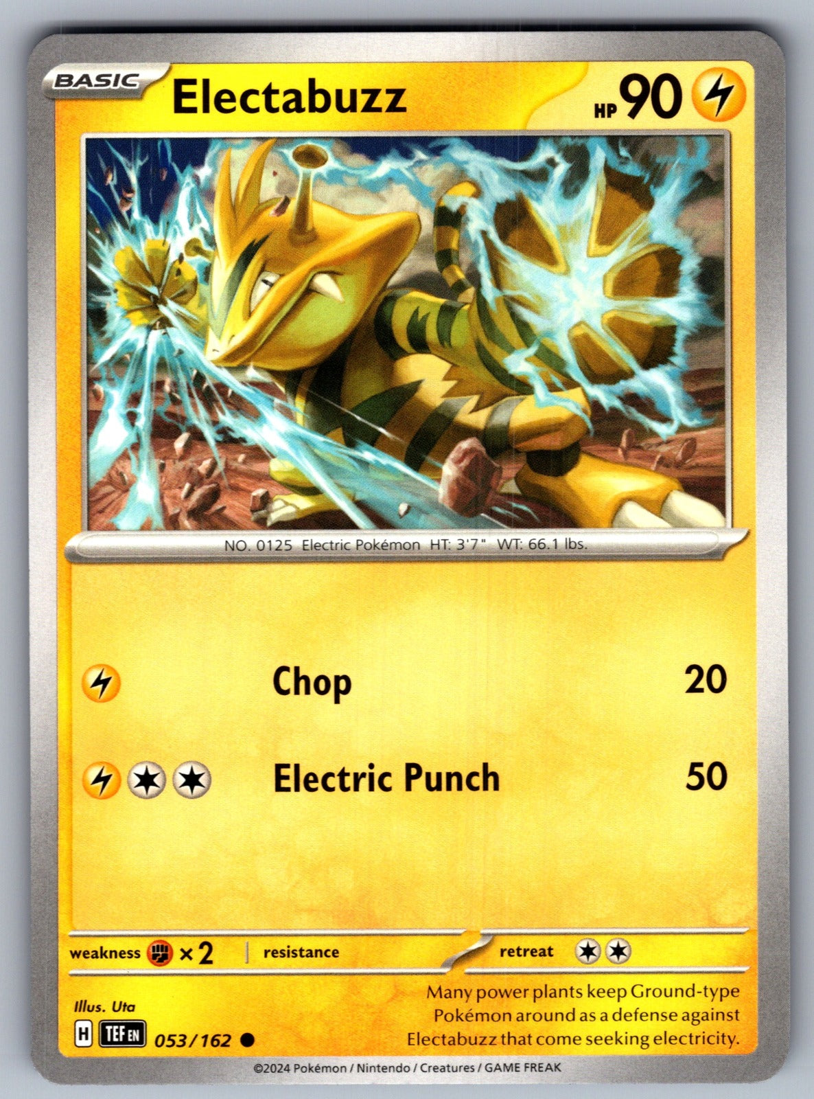 Electabuzz Common SV05: Temporal Forces 053/162 NM 2024