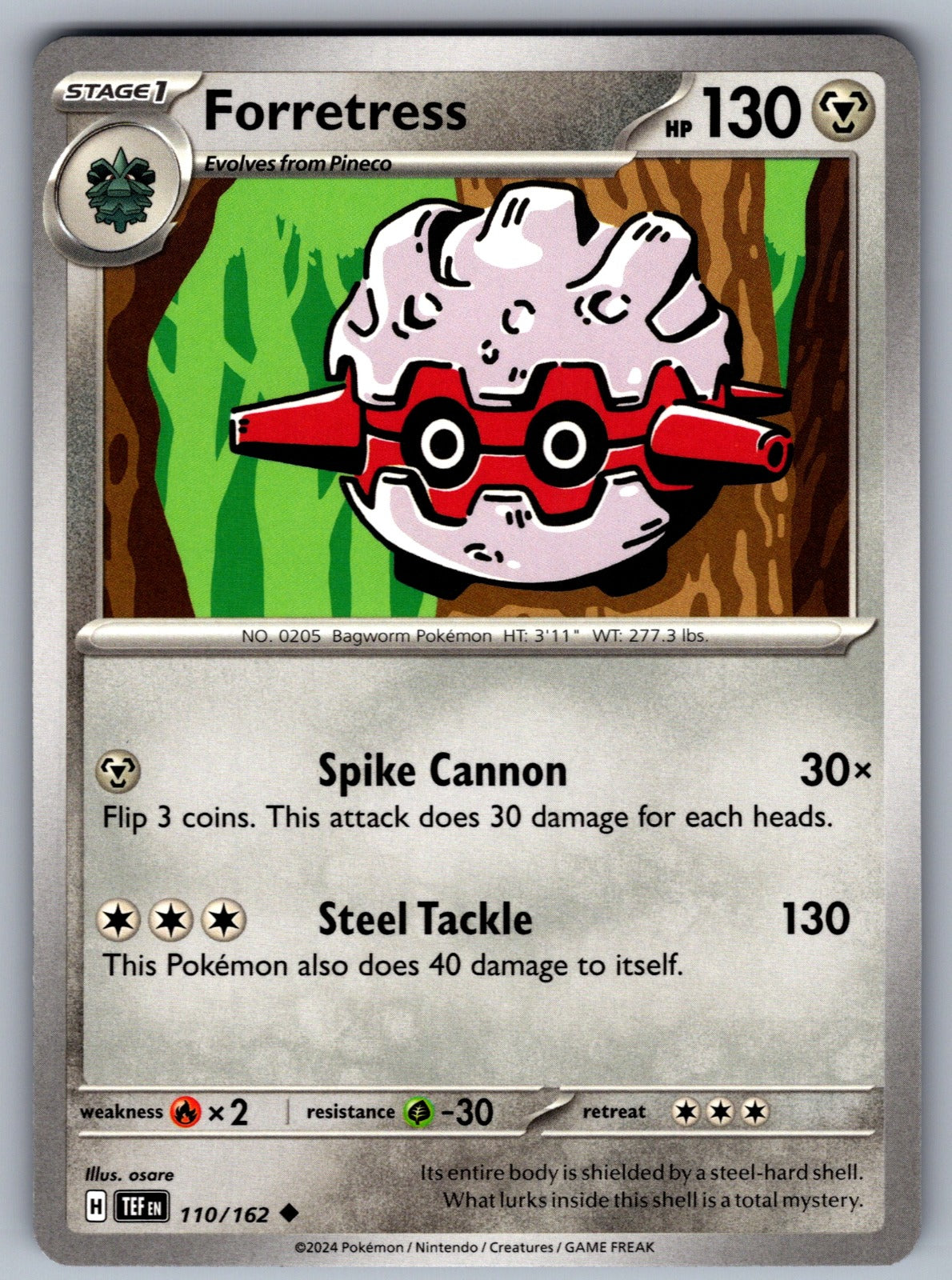 Forretress Uncommon SV05: Temporal Forces 110/162 NM 2024