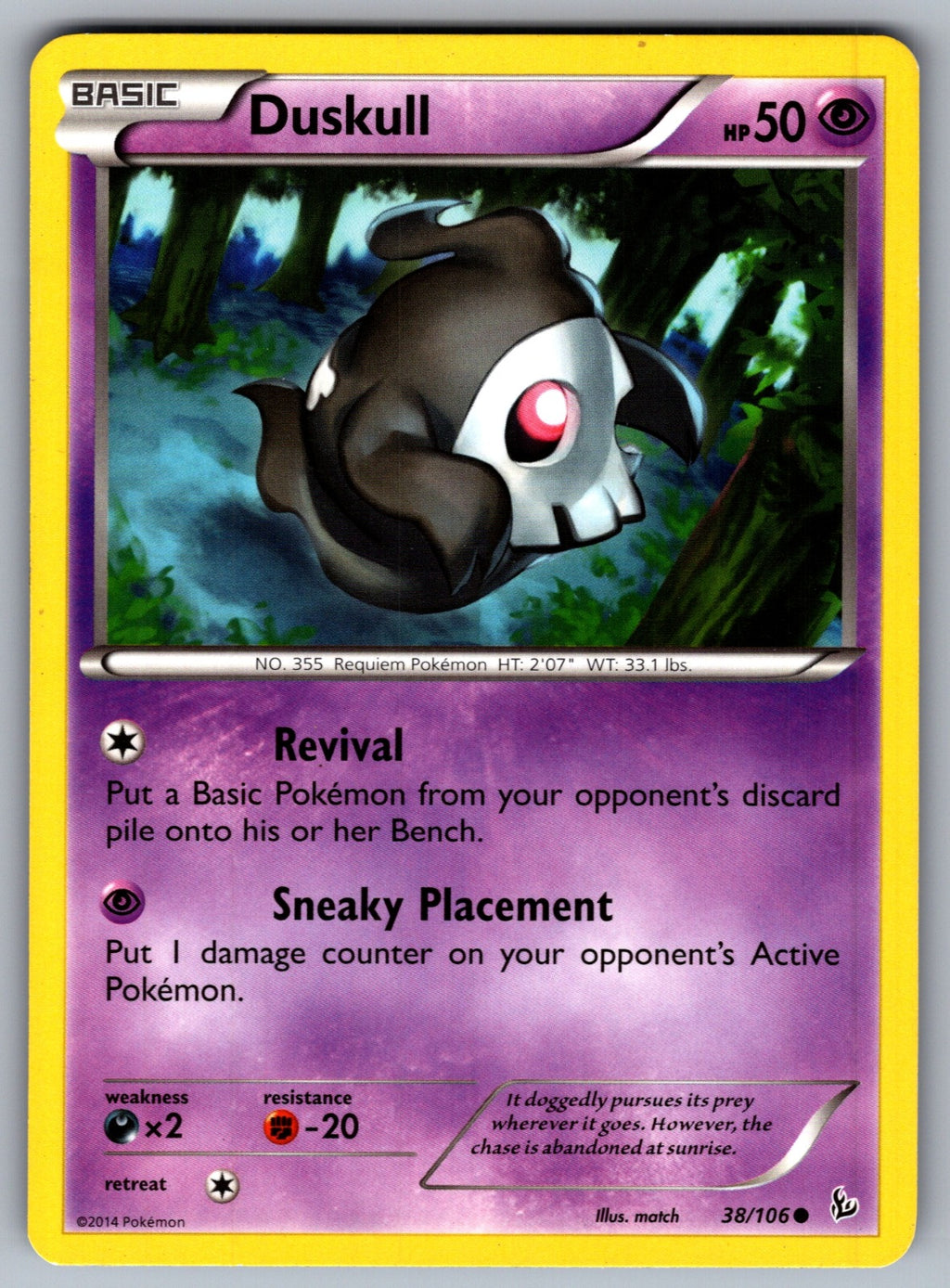 Duskull Common XY - Flashfire 38/106 LP 2014
