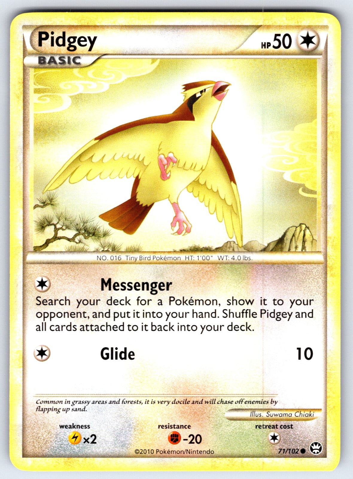 Pidgey Common Triumphant 71/102 LP 2010