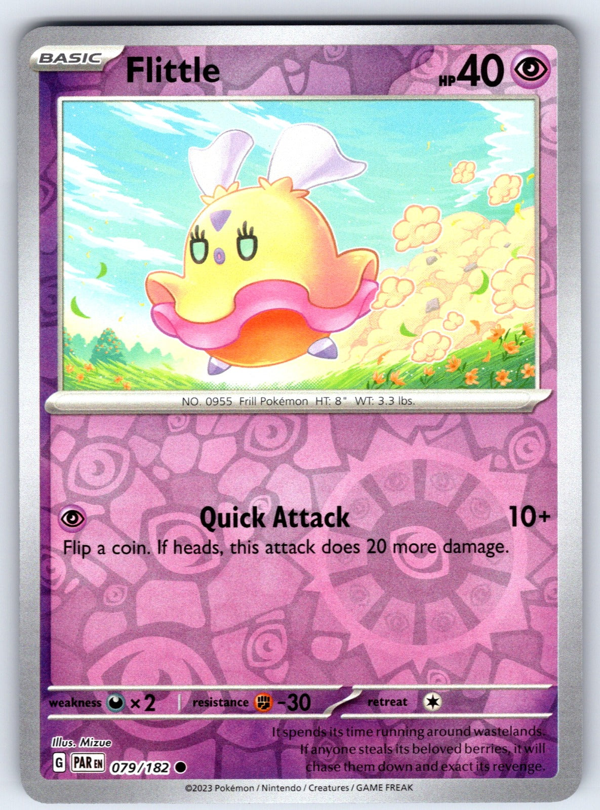Flittle Reverse Holo Common SV04: Paradox Rift 079/182 NM 2023