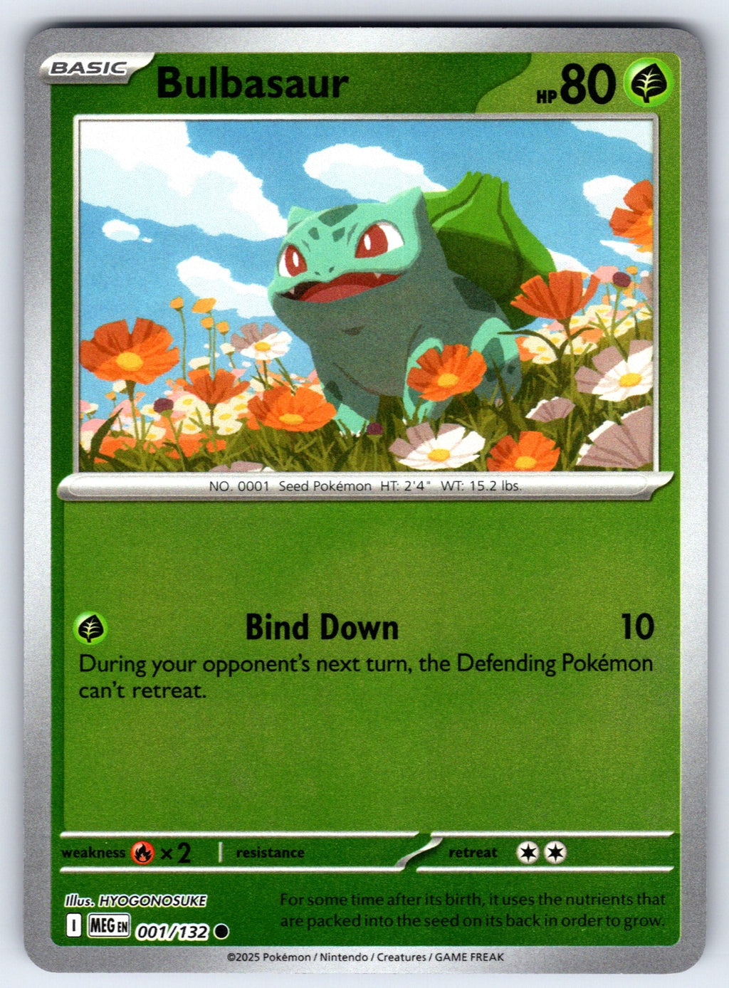 Bulbasaur Reverse Holo Common Team Magma vs Team Aqua 39/95 NM 2004