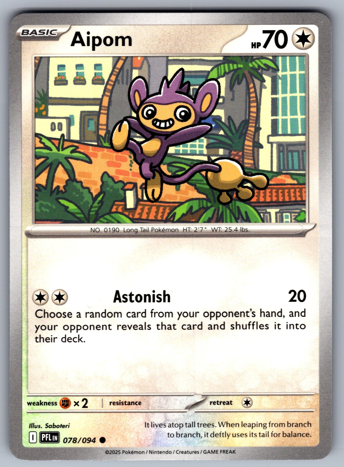 Aipom Common ME02: Phantasmal Flames 078/094 NM 2025