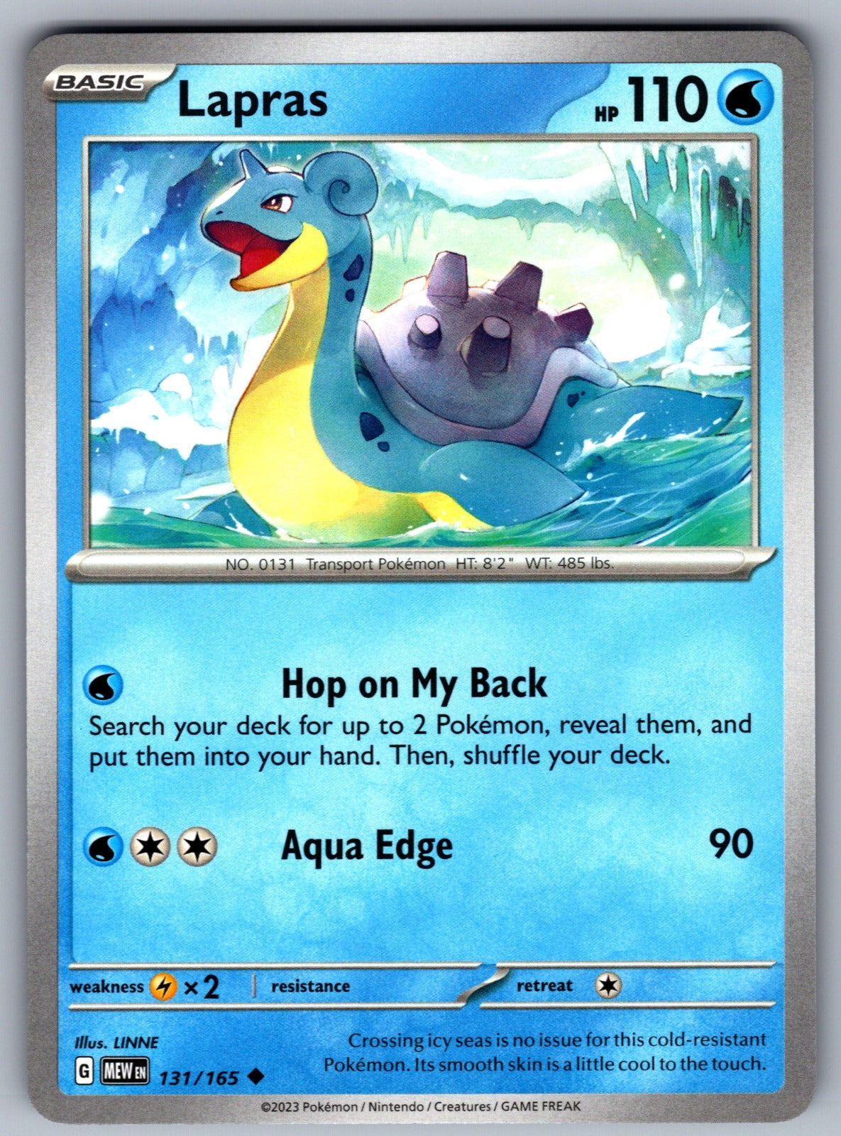 Lapras Uncommon SV: Scarlet & Violet 151 131/165 NM 2023