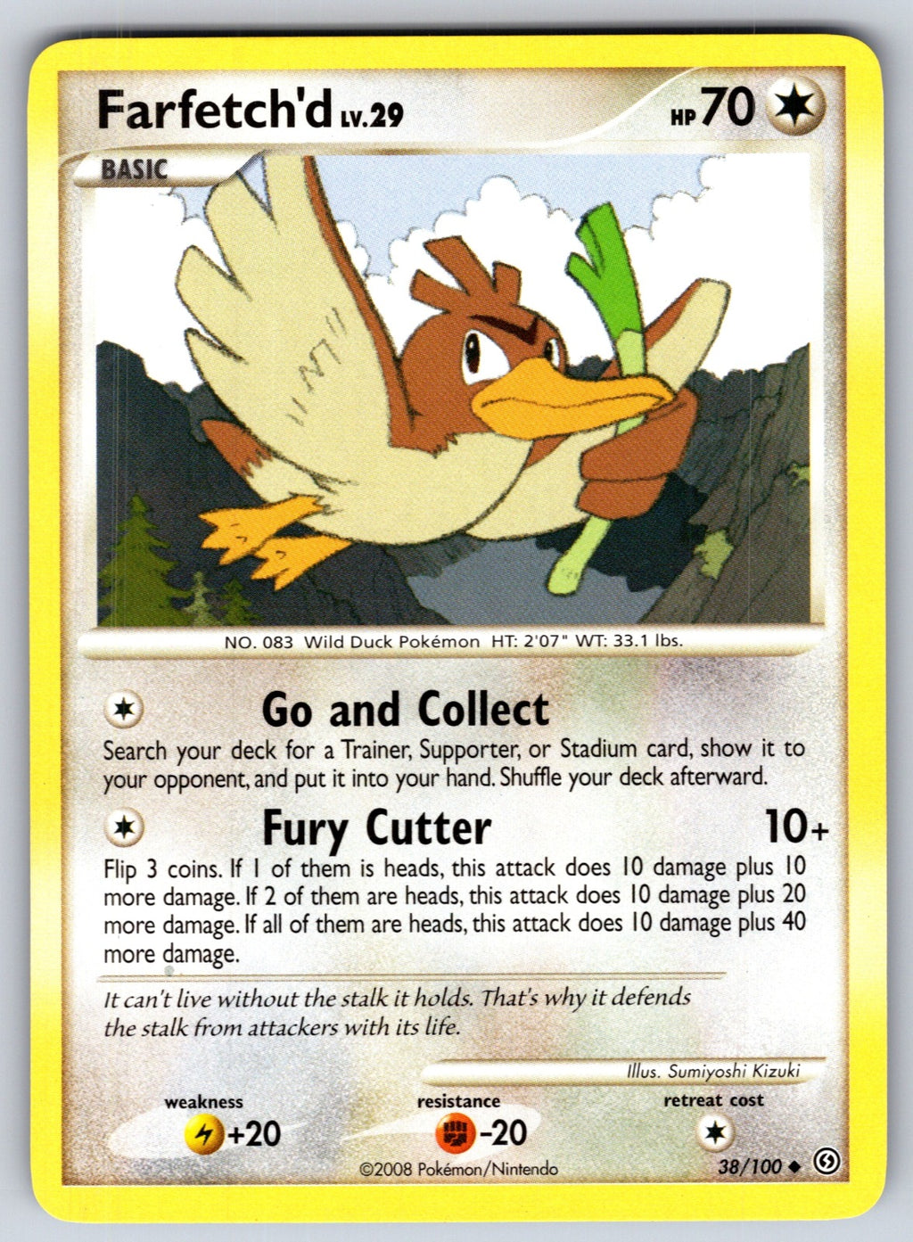 Farfetch'd Uncommon Stormfront 38/100 LP 2008