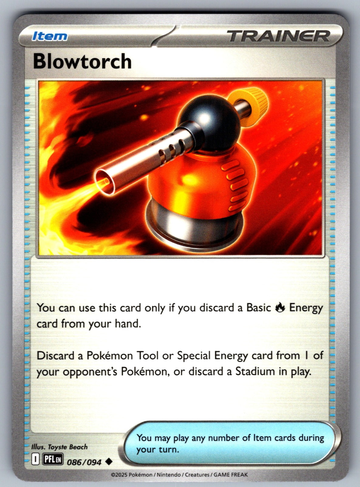 Blowtorch Uncommon ME02: Phantasmal Flames 086/094 NM 2025