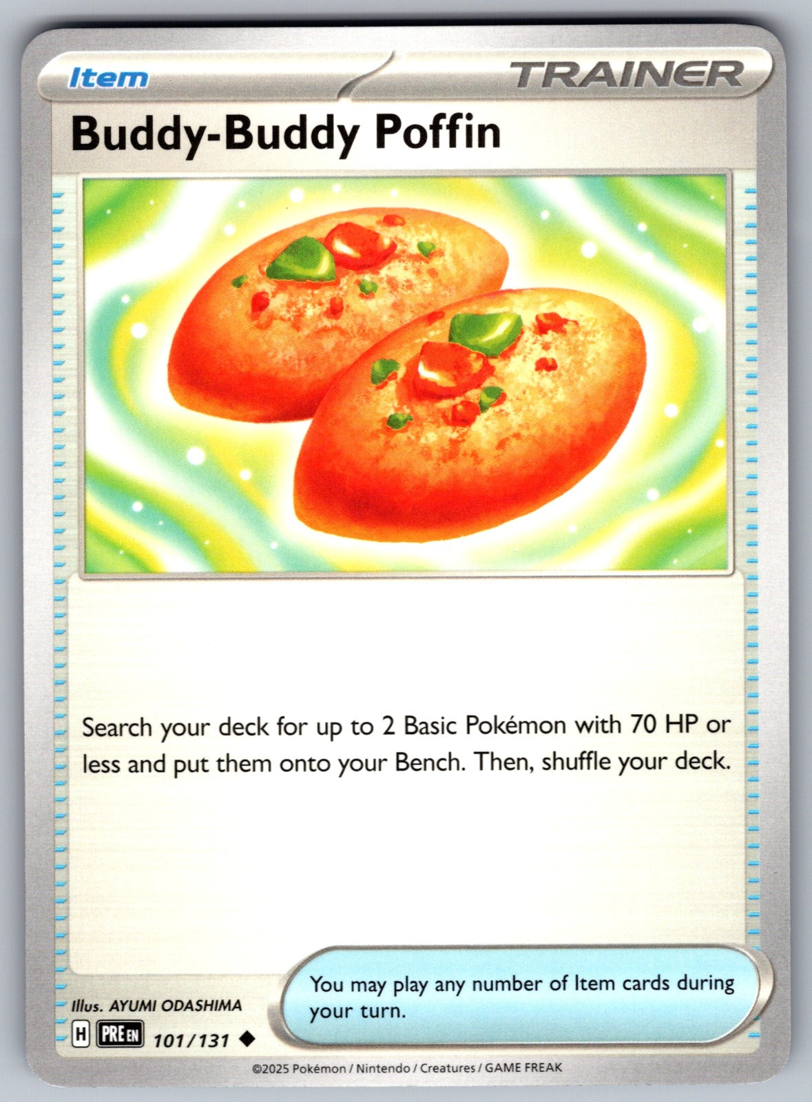 Buddy-Buddy Poffin Uncommon SV: Prismatic Evolutions 101/131 NM 2025