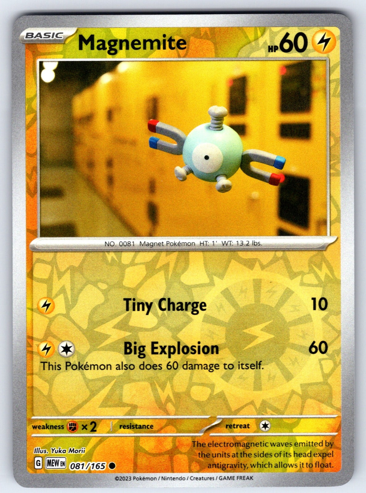 Magnemite Reverse Holo Common SV: Scarlet & Violet 151 081/165 NM 2023