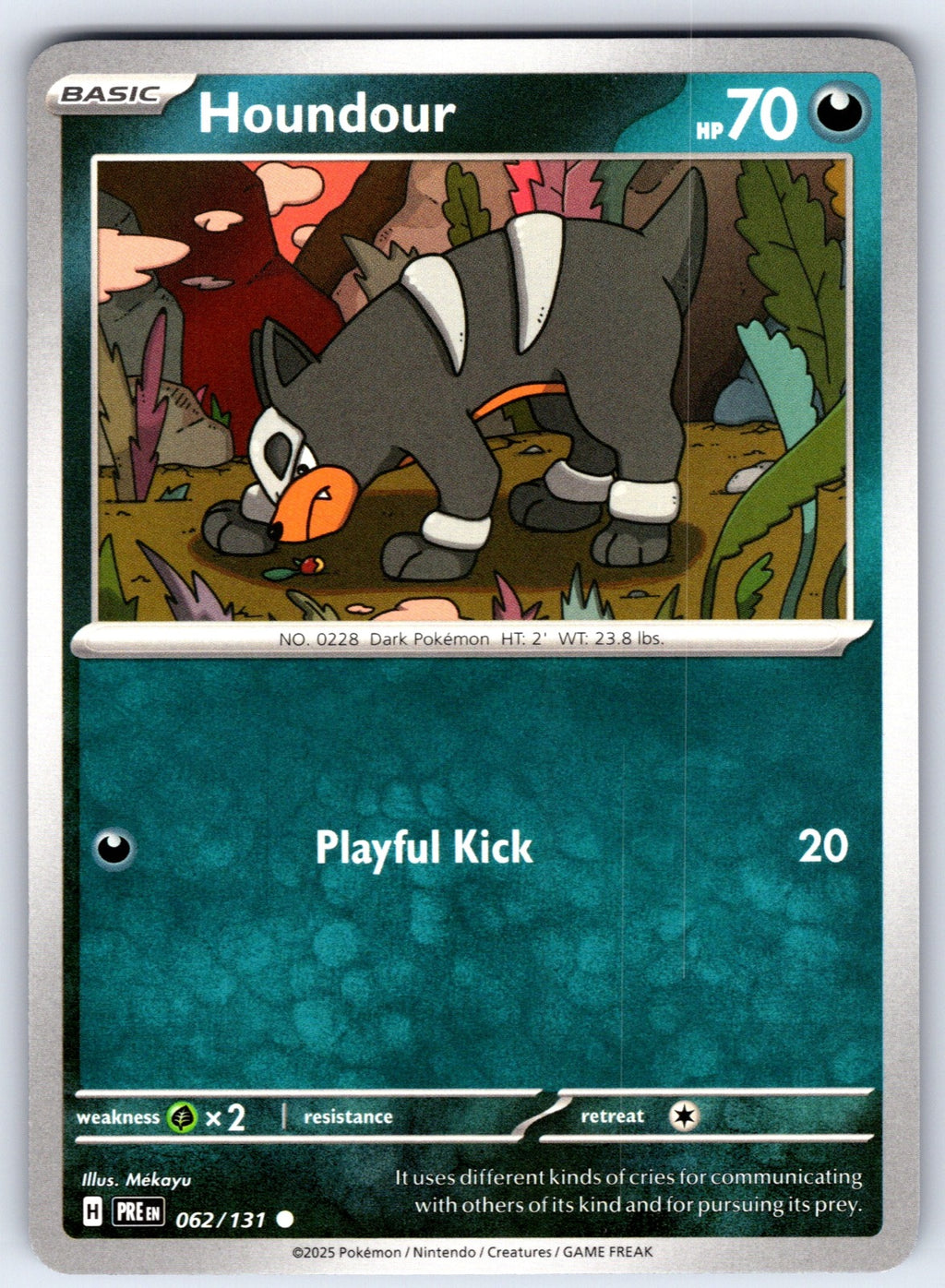 Houndour Common SV: Prismatic Evolutions 062/131 LP 2025