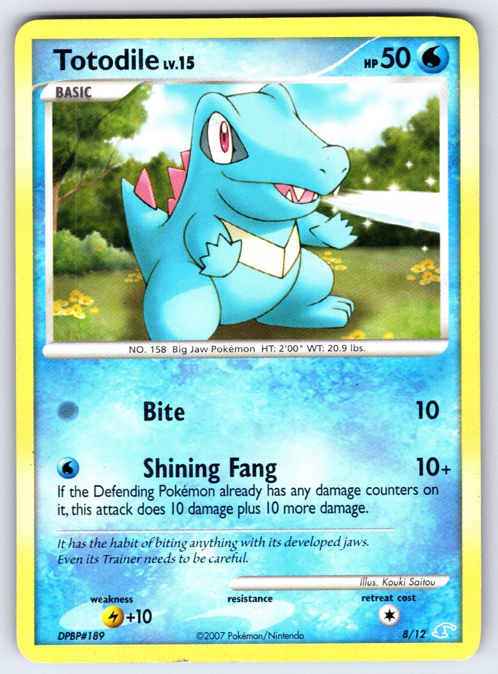 Totodile Common Mysterious Treasures 106/123 LP 2007