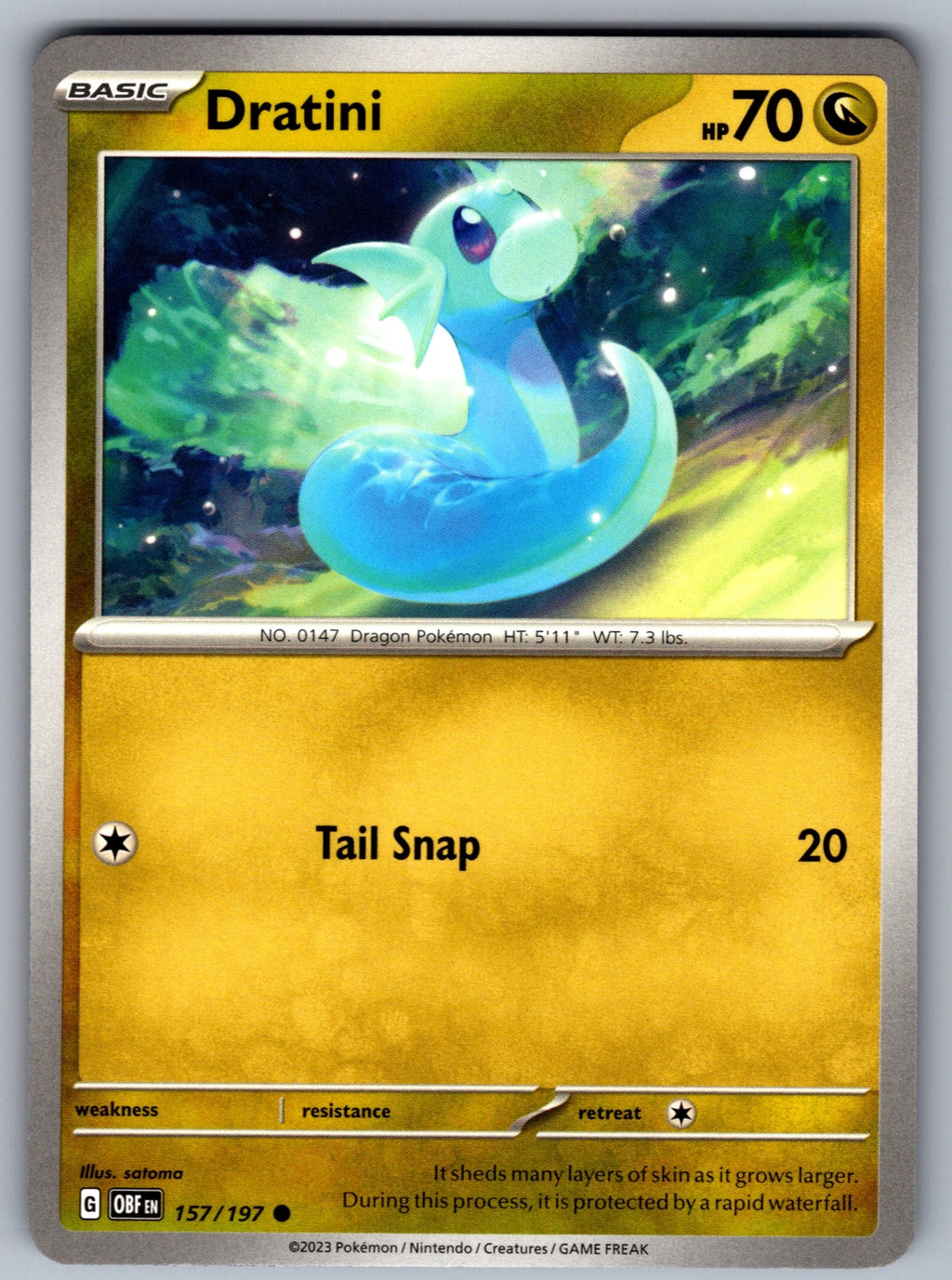 Dratini Common SV03: Obsidian Flames 157/197 NM 2023