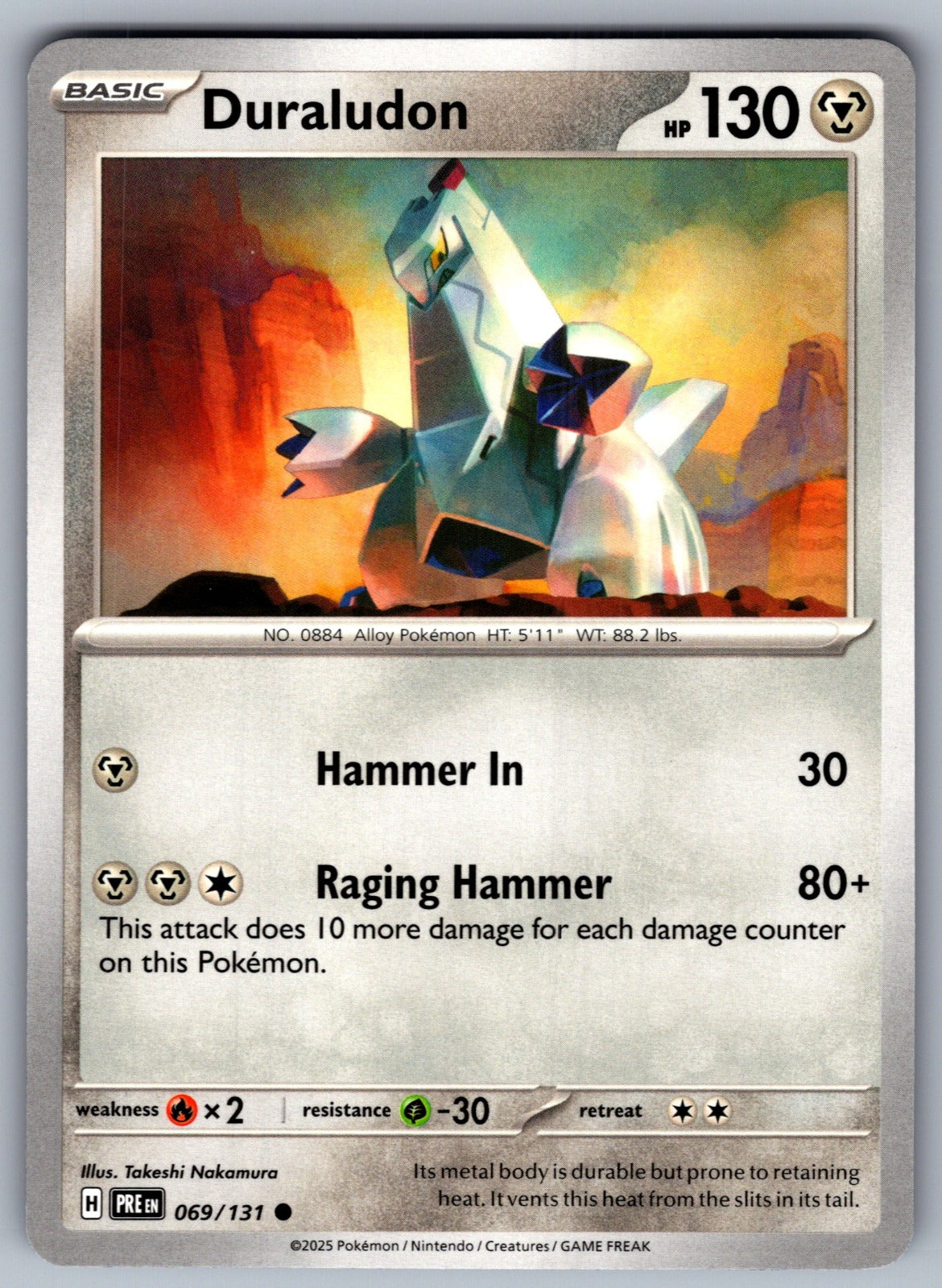 Duraludon Common SV: Prismatic Evolutions 069/131 NM 2025