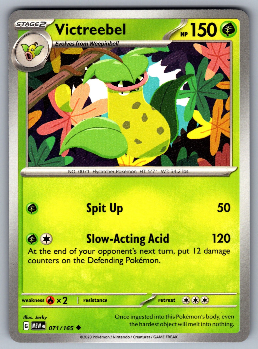 Victreebel Uncommon SV: Scarlet & Violet 151 071/165 NM 2023