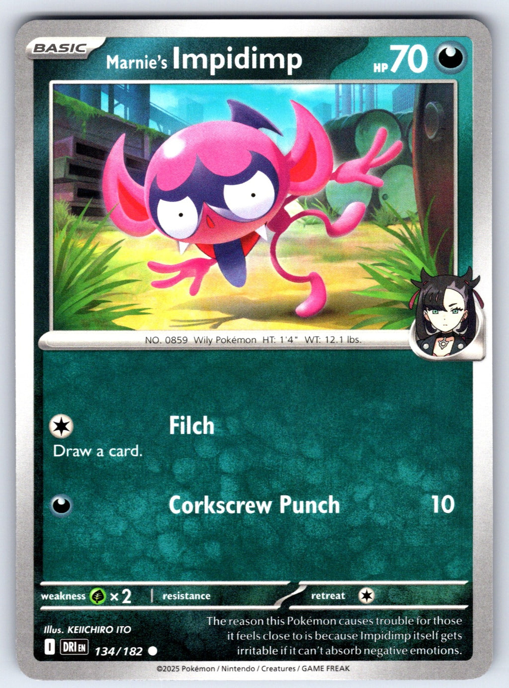 Marnie's Impidimp Common SV10: Destined Rivals 134/182 NM 2025