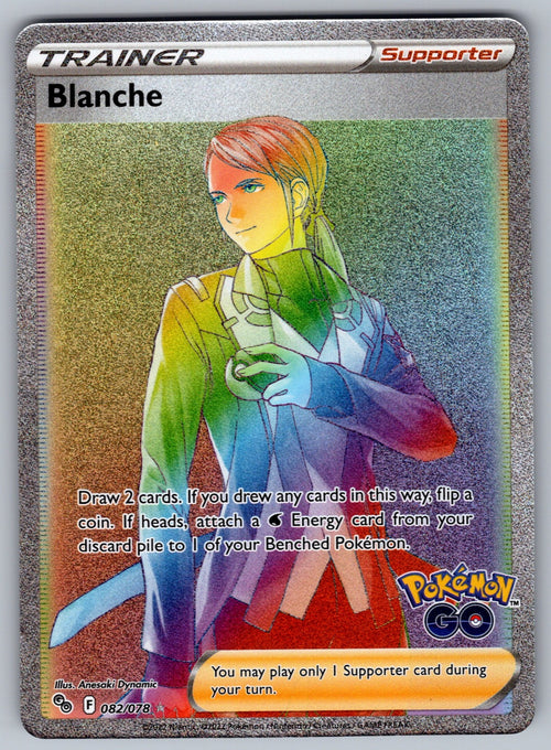 Blanche (Secret) Holo Secret Rare Pokemon GO 082/078 NM 2022