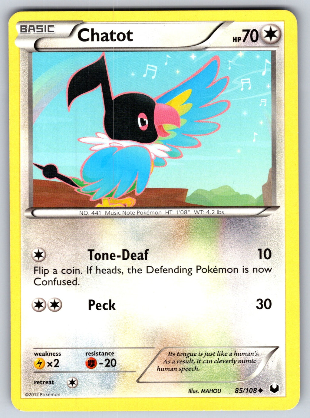 Chatot Uncommon Dark Explorers 85/108 LP 2012