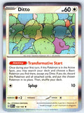 Ditto Holo Rare SV: Scarlet & Violet 151 132/165 NM 2023