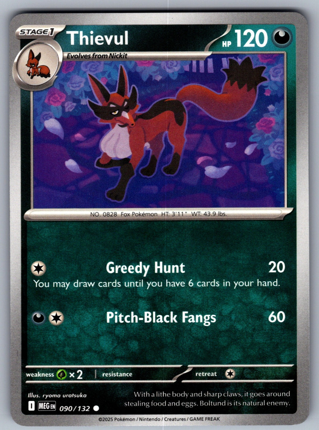 Thievul Common ME01: Mega Evolution 090/132 NM 2025