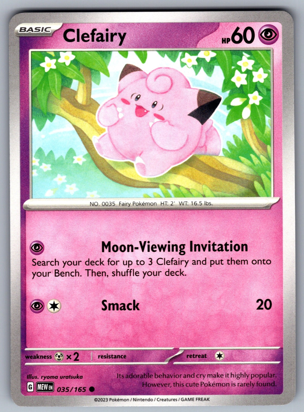 Clefairy Common SV: Scarlet & Violet 151 035/165 NM 2023