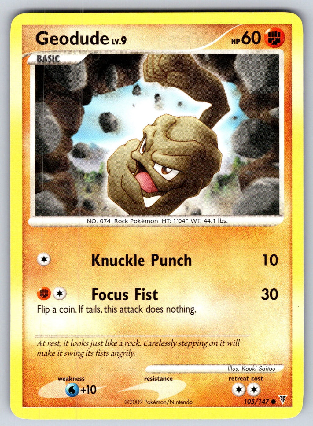 Geodude Common Supreme Victors 105 LP 2009