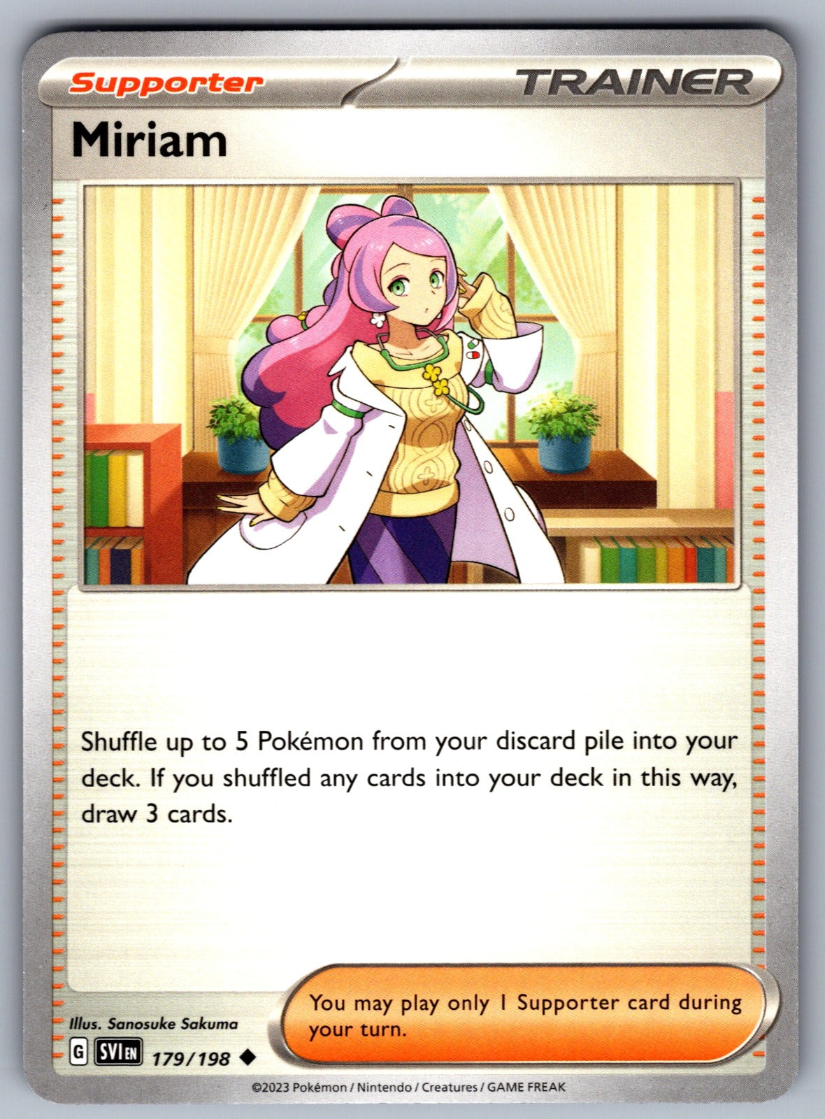 Miriam Uncommon SV01: Scarlet & Violet Base Set 179/198 NM 2023