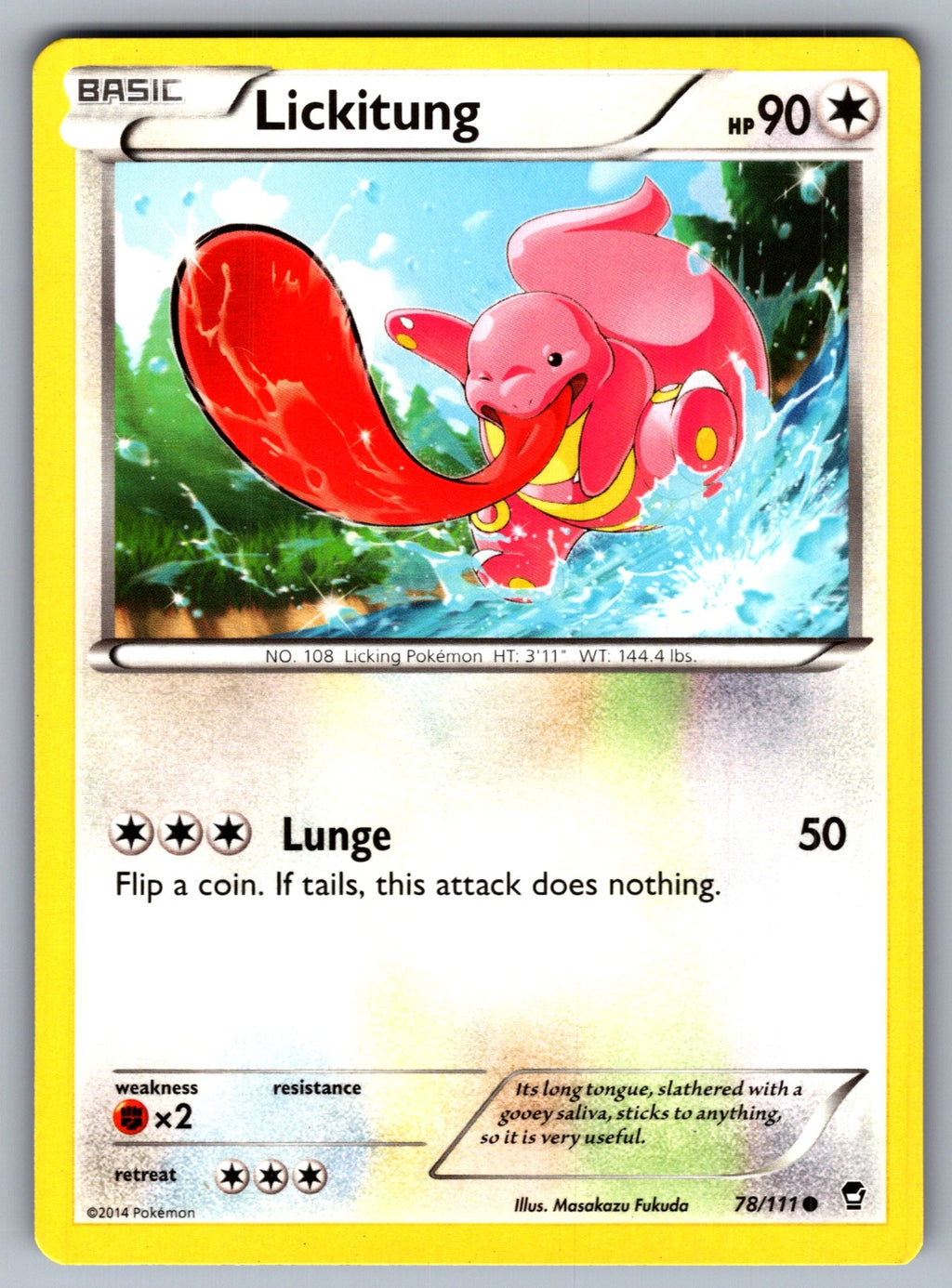 Lickitung Common XY - Furious Fists 78/111 LP 2014