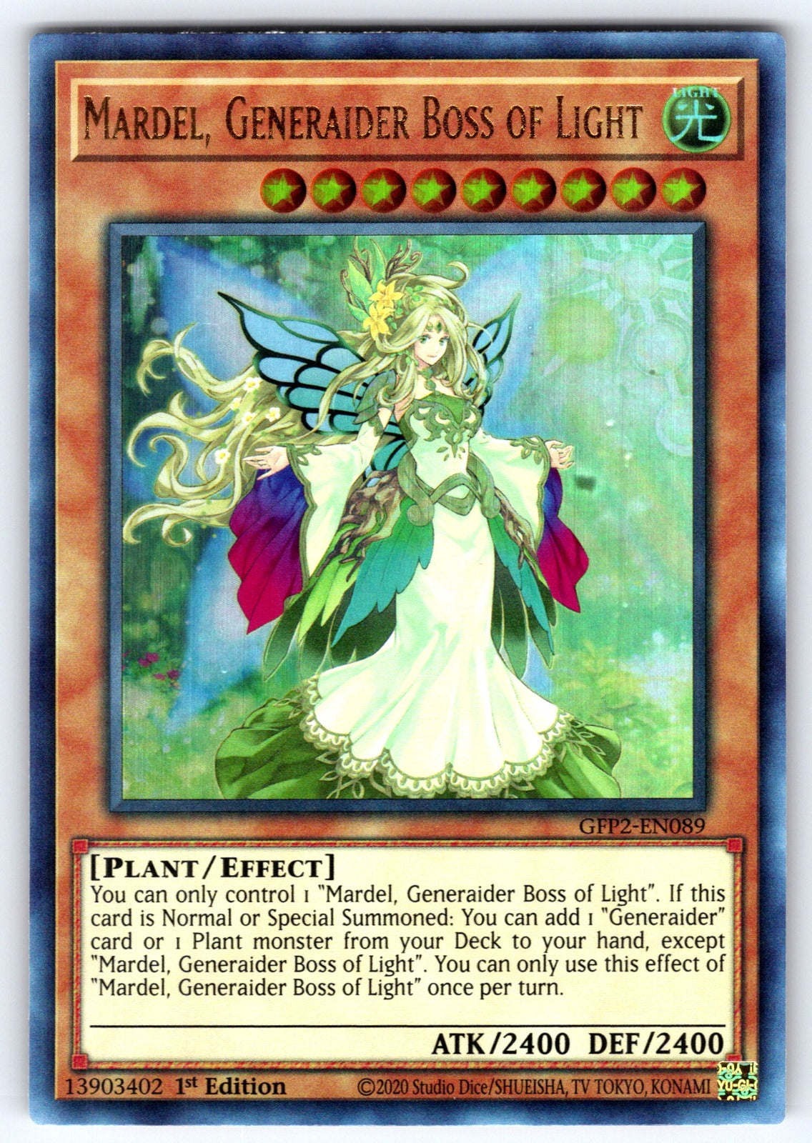 Mardel, Generaider Boss of Light 1st Edition Ultra Rare Ghosts From the Past: Th