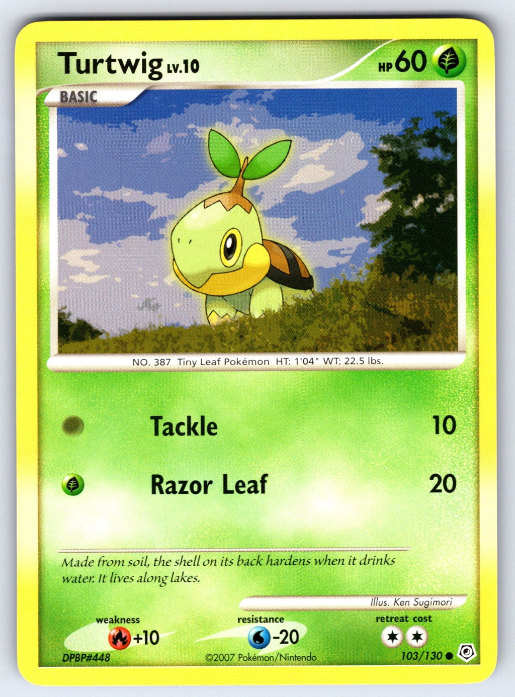 Turtwig Common Diamond and Pearl 103/130 LP 2007