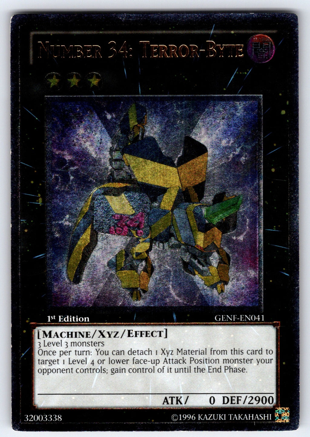 Number 34: Terror-Byte (UTR) 1st Edition Ultimate Rare Generation Force GENF-EN0