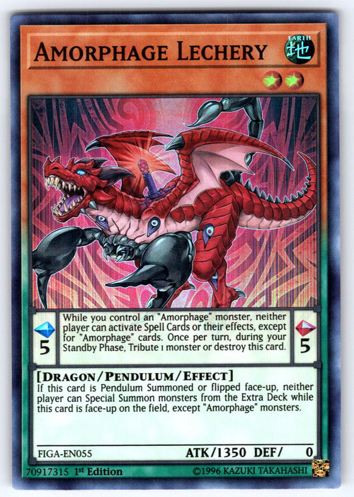 Amorphage Lechery 1st Edition Super Rare Fists of the Gadgets FIGA-EN055 NM 2019