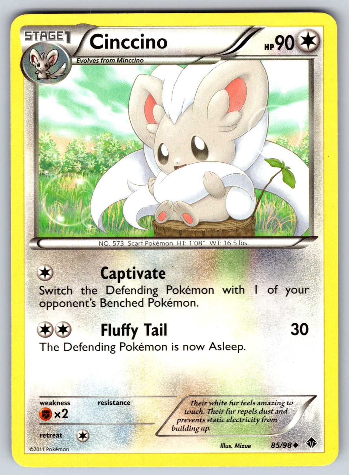 Cinccino Uncommon Emerging Powers 85/98 LP 2011