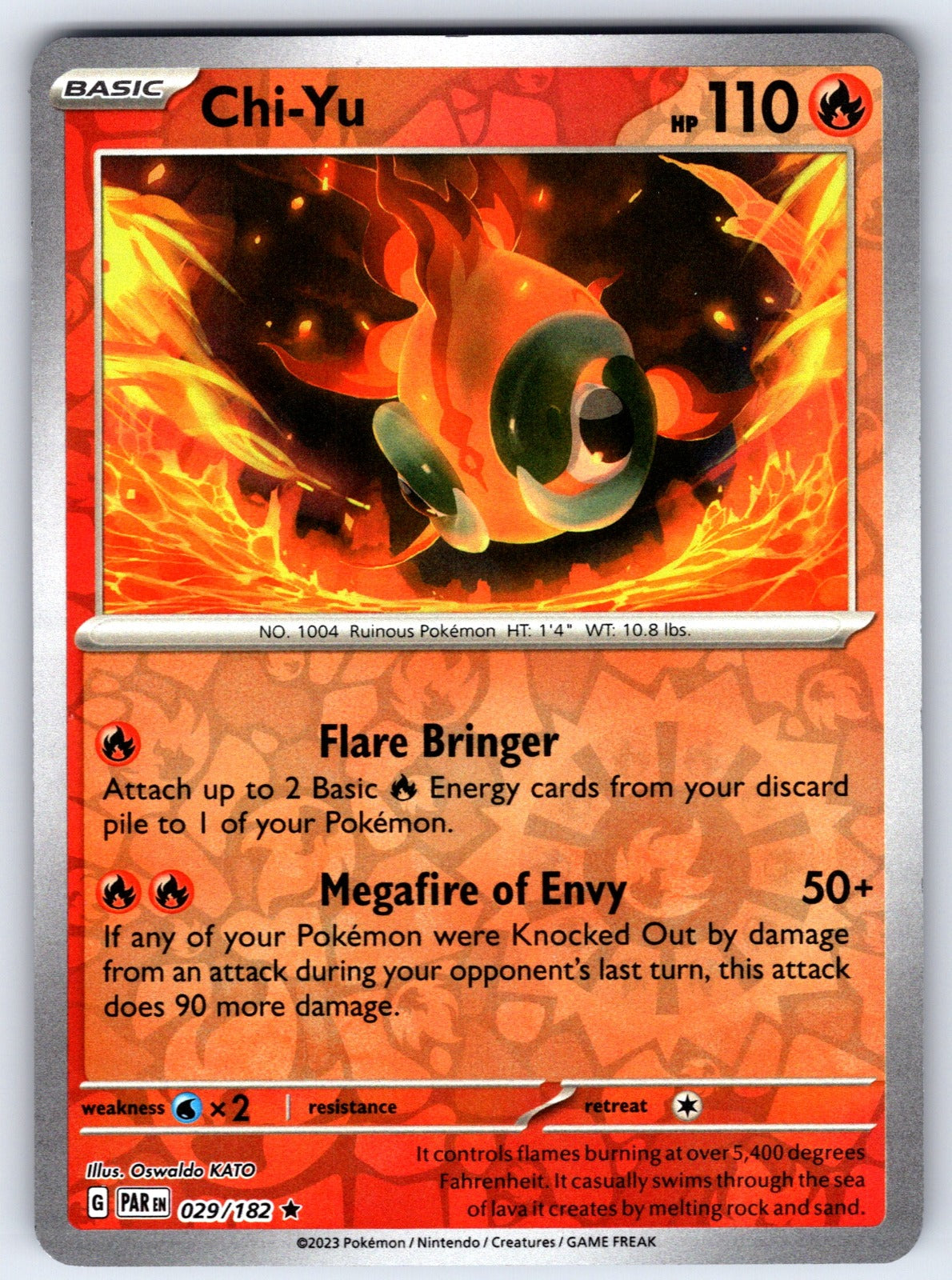 Chi-Yu Reverse Holo Rare SV04: Paradox Rift 029/182 NM 2023