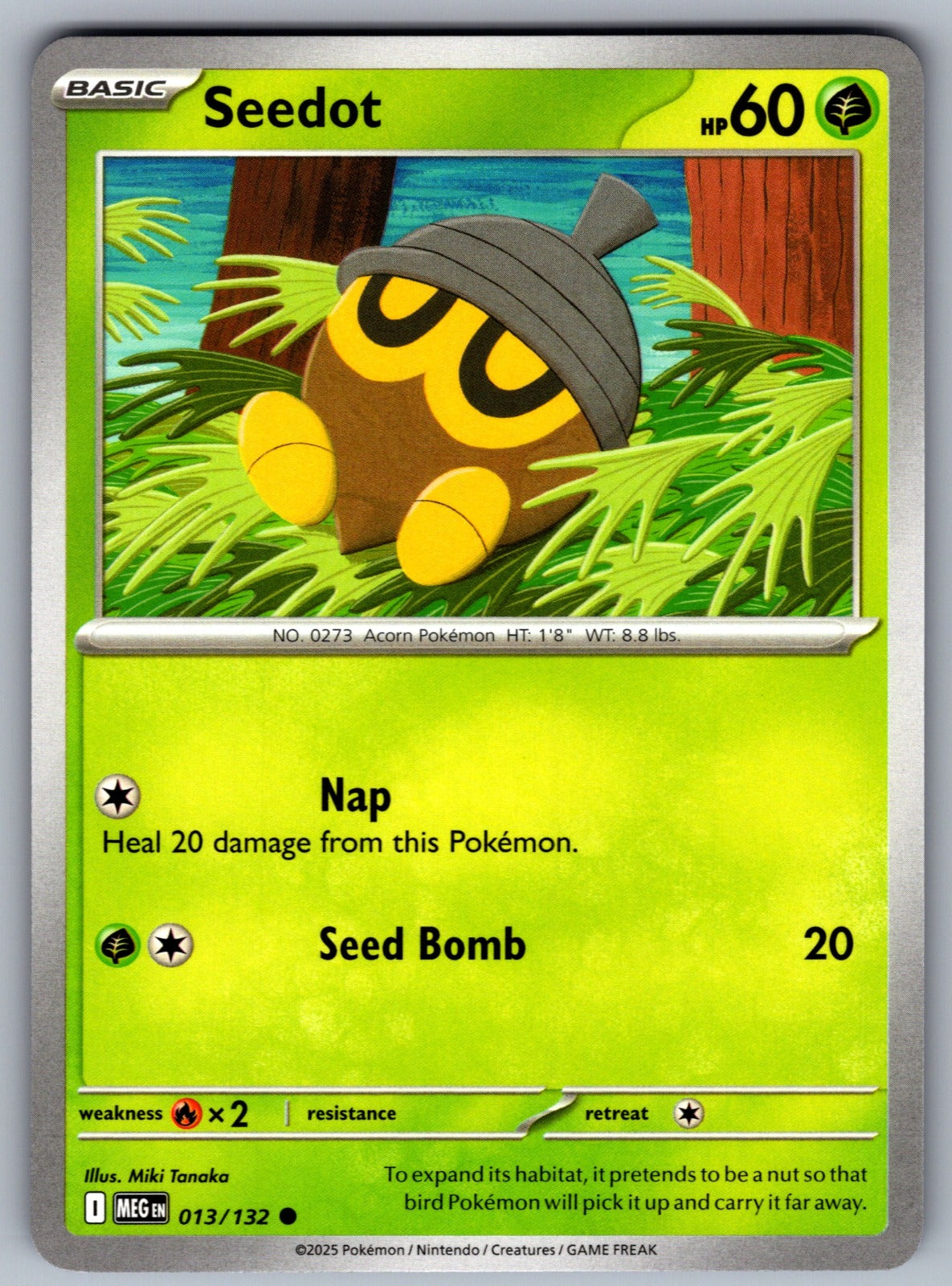Seedot Common ME01: Mega Evolution 013/132 NM 2025