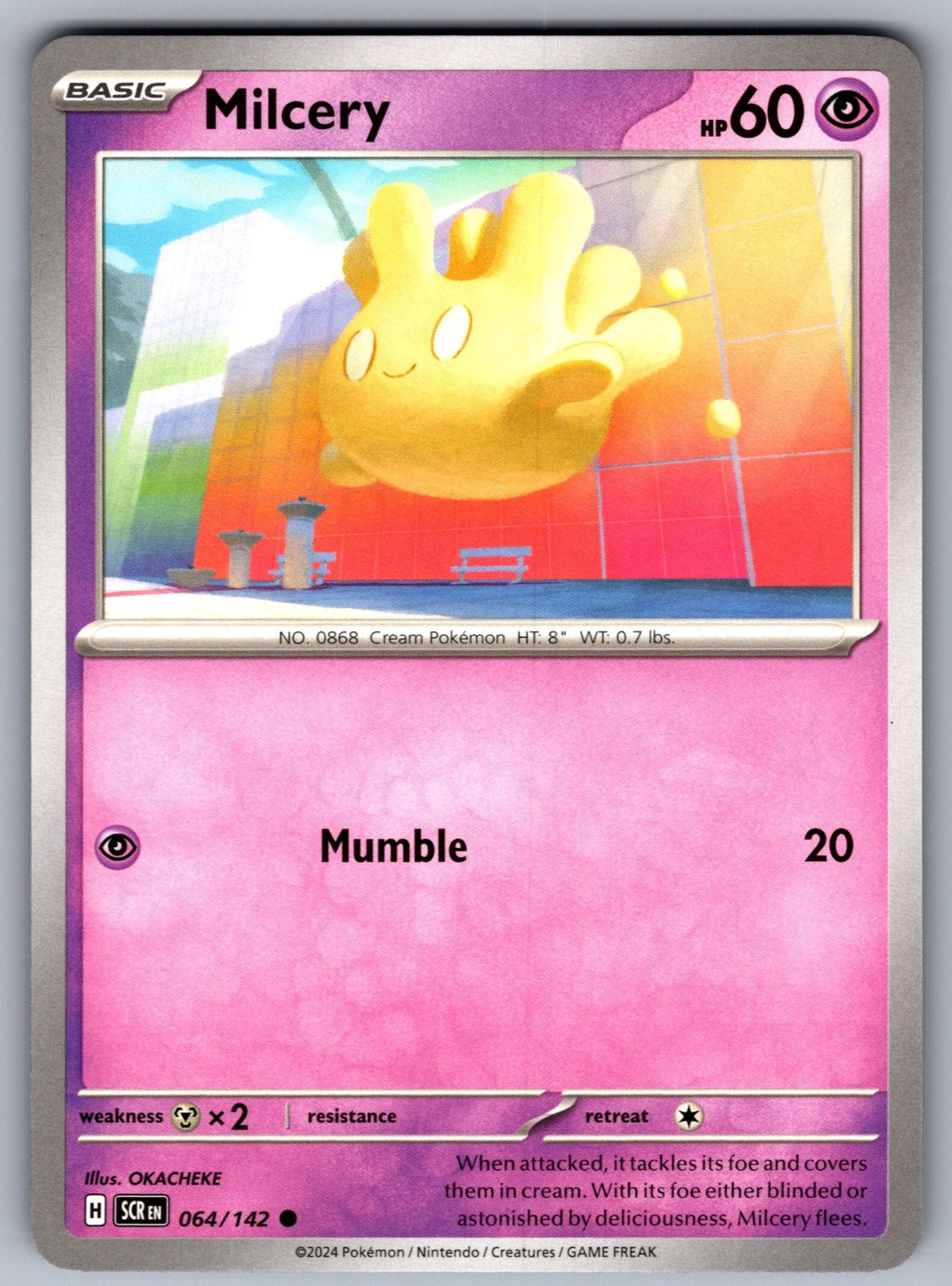 Milcery Common SV07: Stellar Crown 064/142 NM 2024