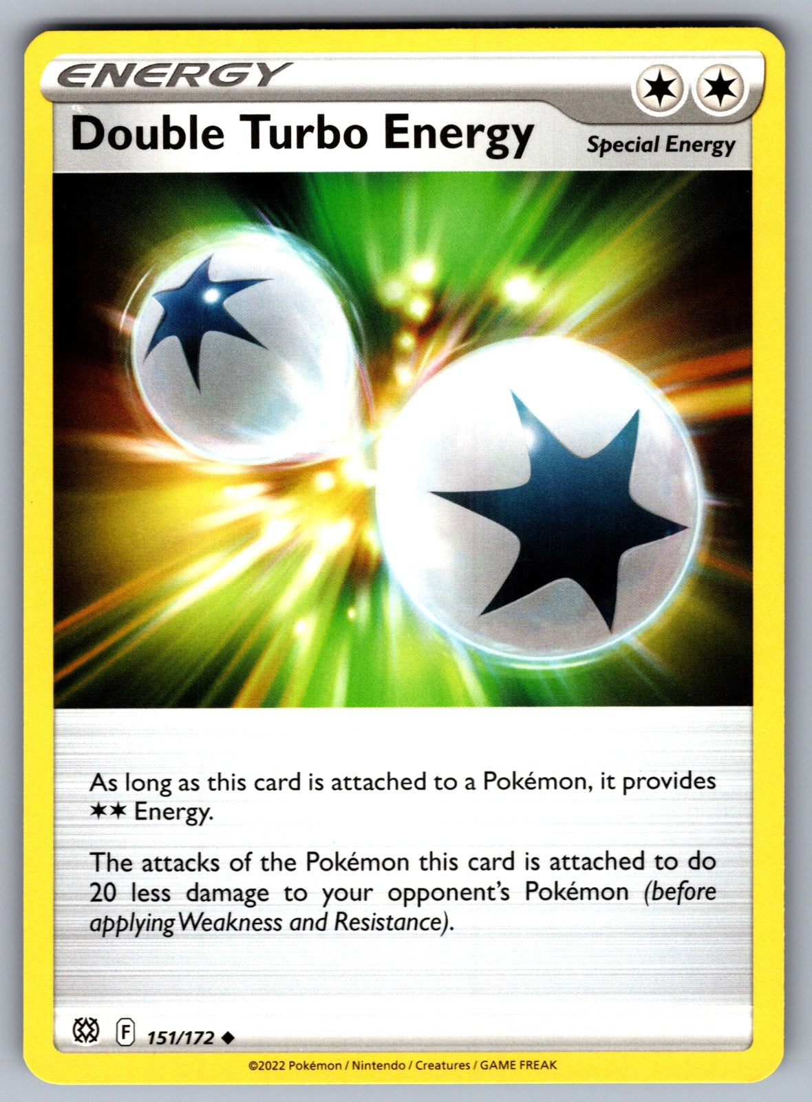 Double Turbo Energy Uncommon SWSH09: Brilliant Stars 151/172 NM 2022