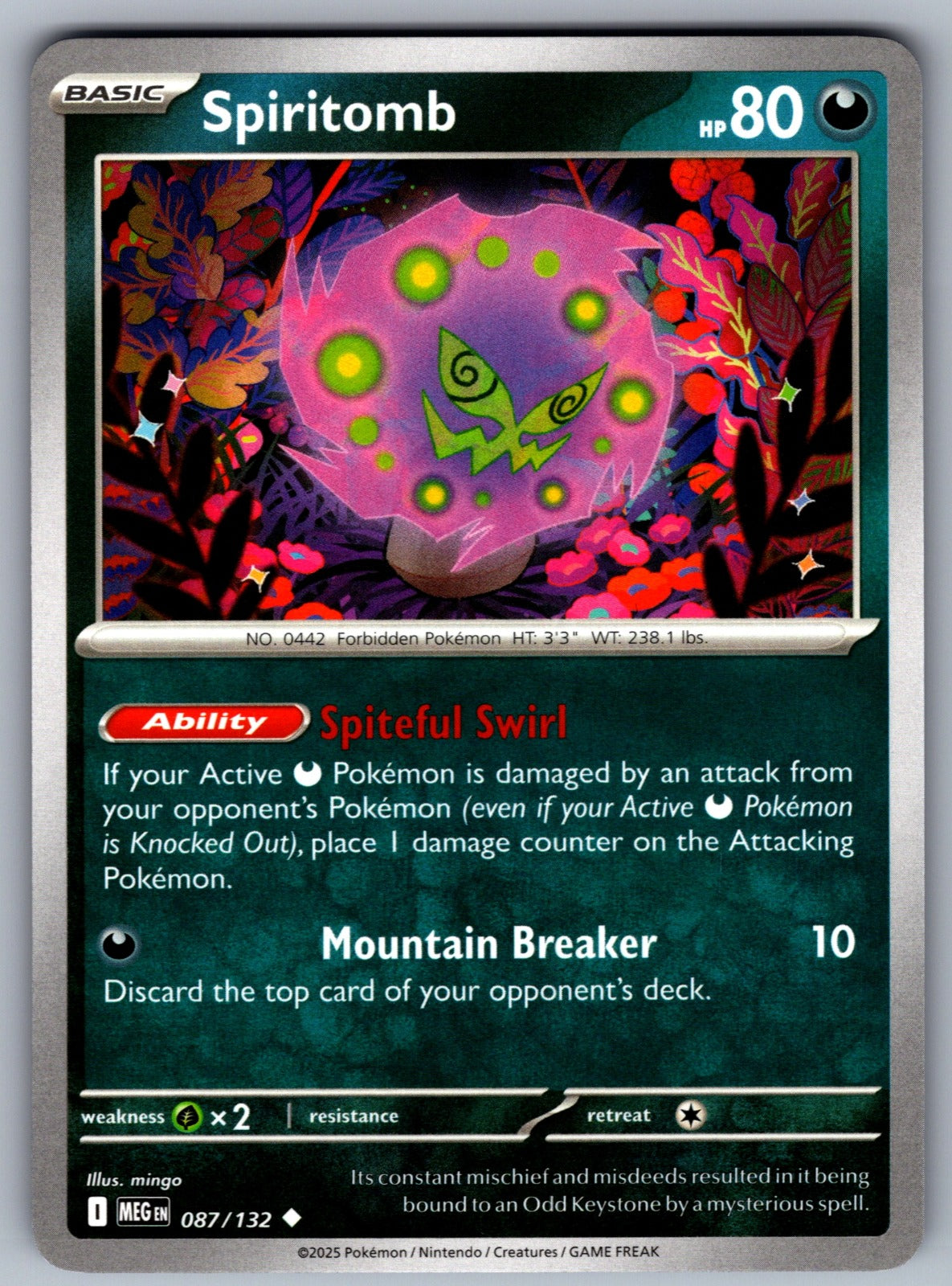 Spiritomb Uncommon ME01: Mega Evolution 087/132 NM 2025
