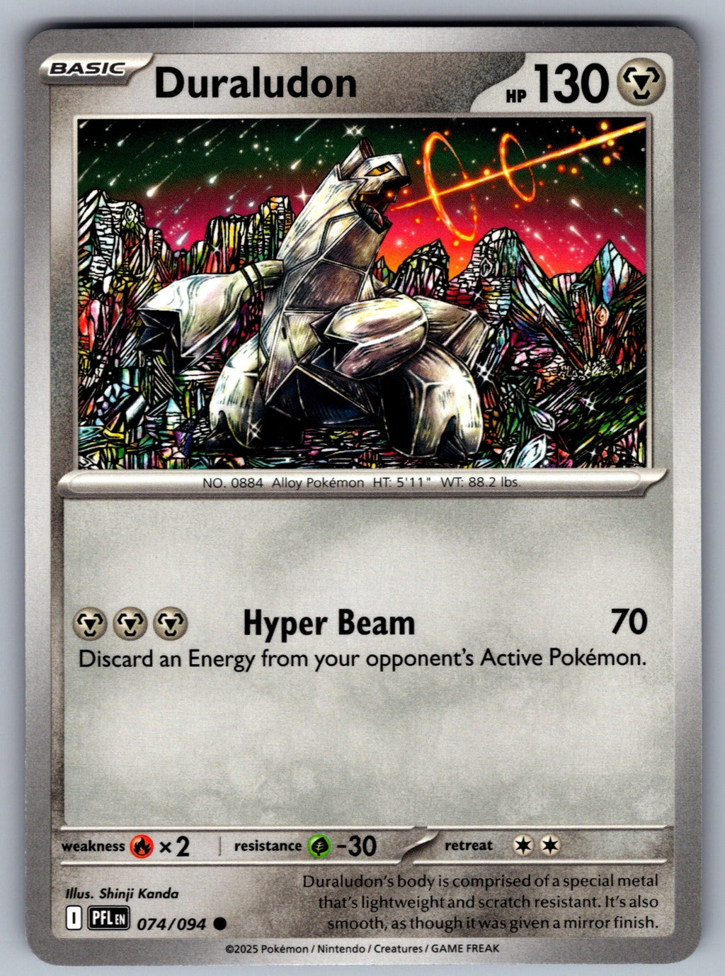 Duraludon Common ME02: Phantasmal Flames 074/094 NM 2025
