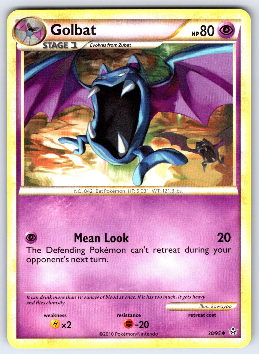Golbat Uncommon Unleashed 30/95 LP 2010