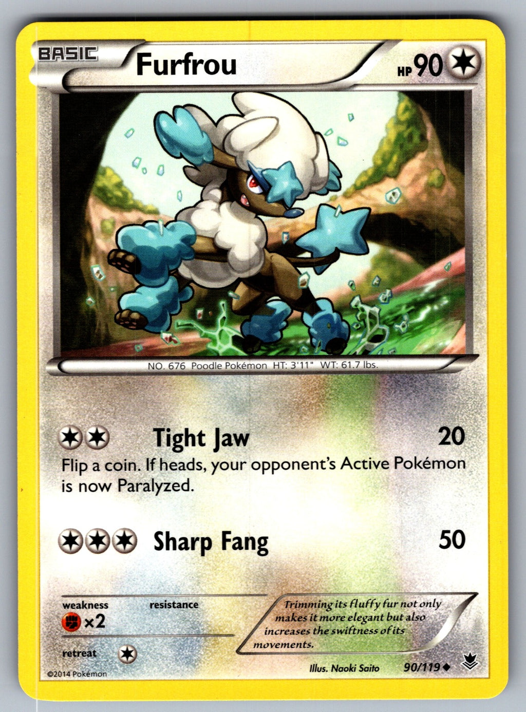 Furfrou Uncommon XY - Phantom Forces 90/119 LP 2014