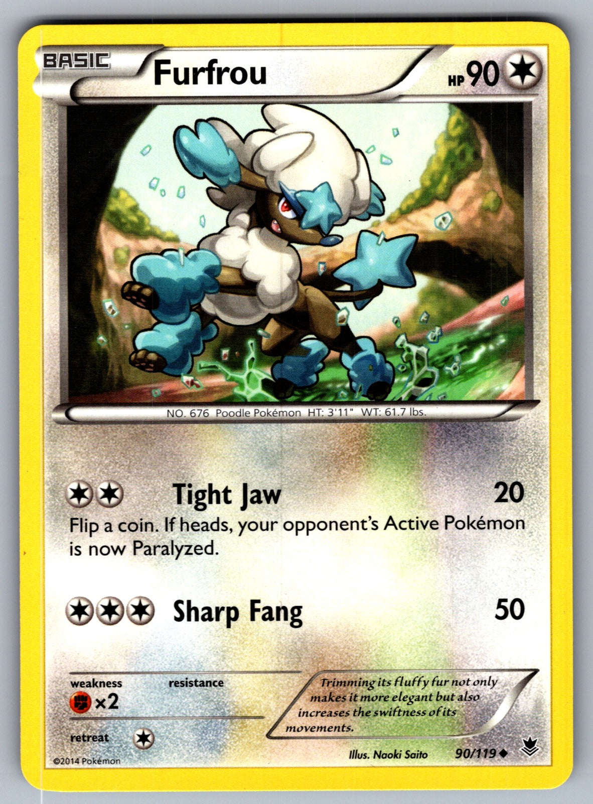 Furfrou Uncommon XY - Phantom Forces 90/119 LP 2014