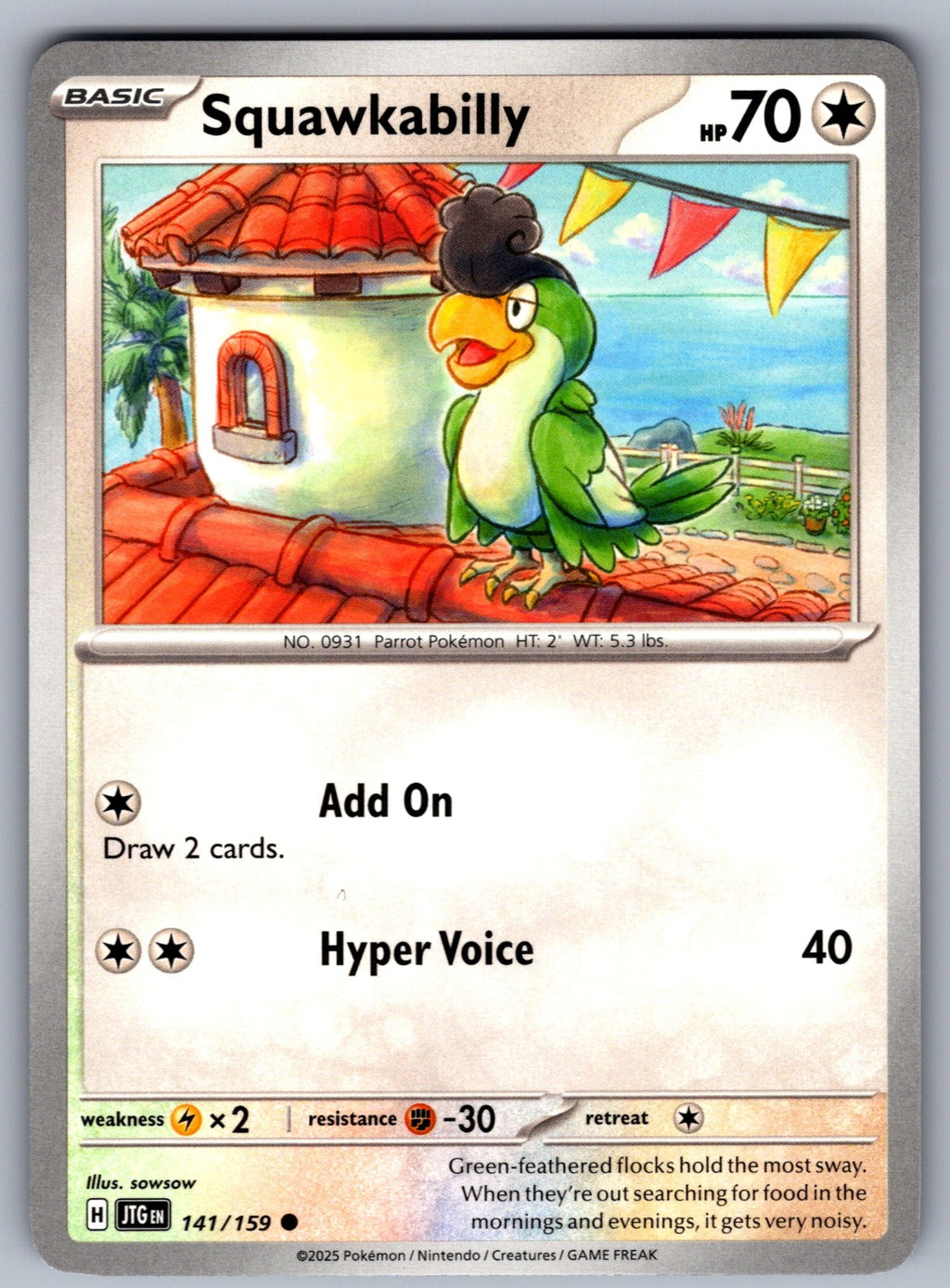 Squawkabilly Common SV09: Journey Together 141/159 NM 2025