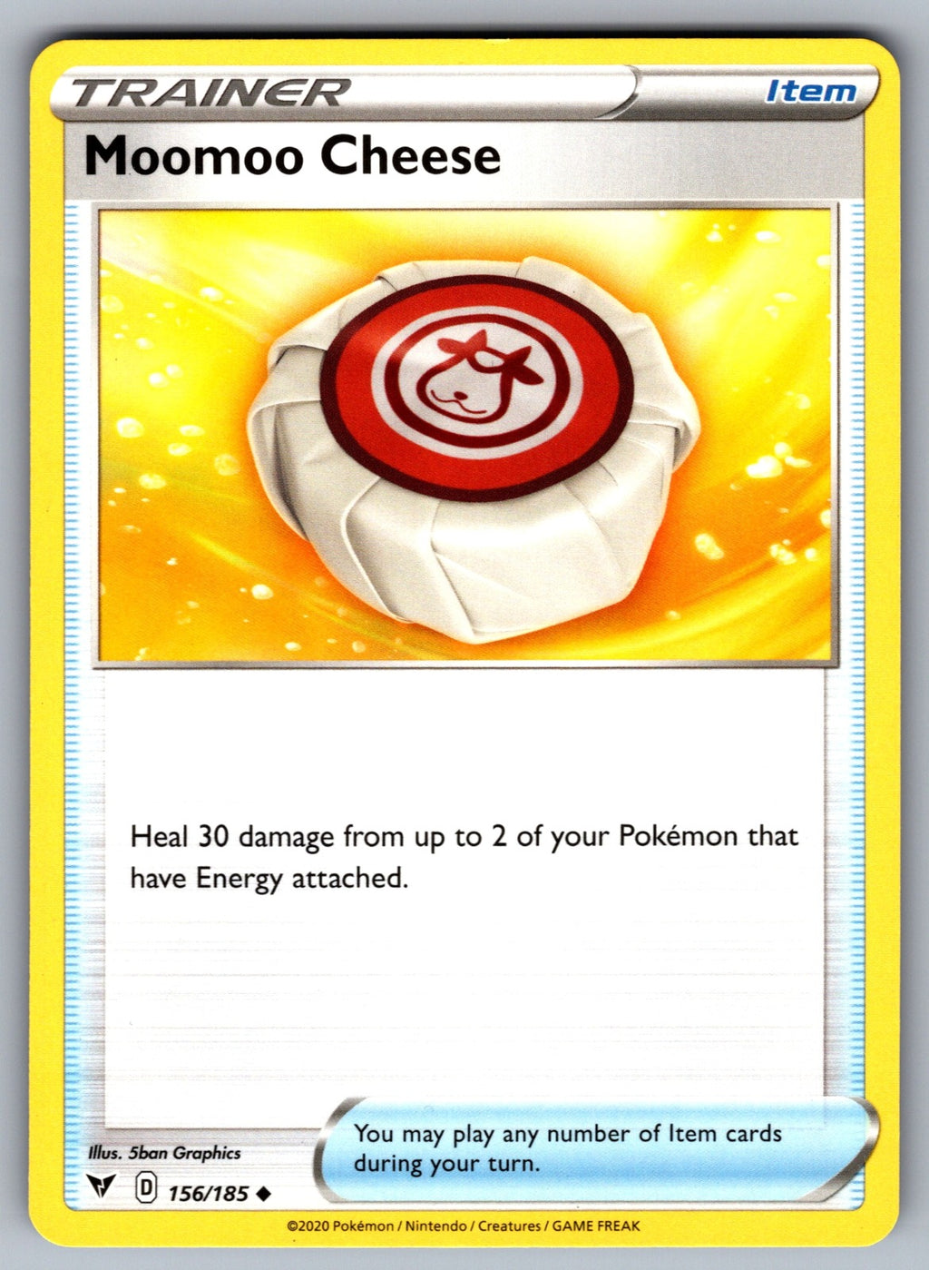 Moomoo Cheese Uncommon SWSH04: Vivid Voltage 156/185 NM 2020