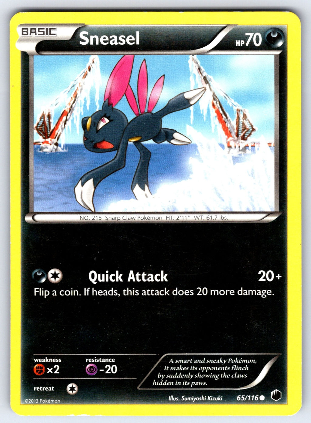 Sneasel Common Plasma Freeze 65/116 LP 2013