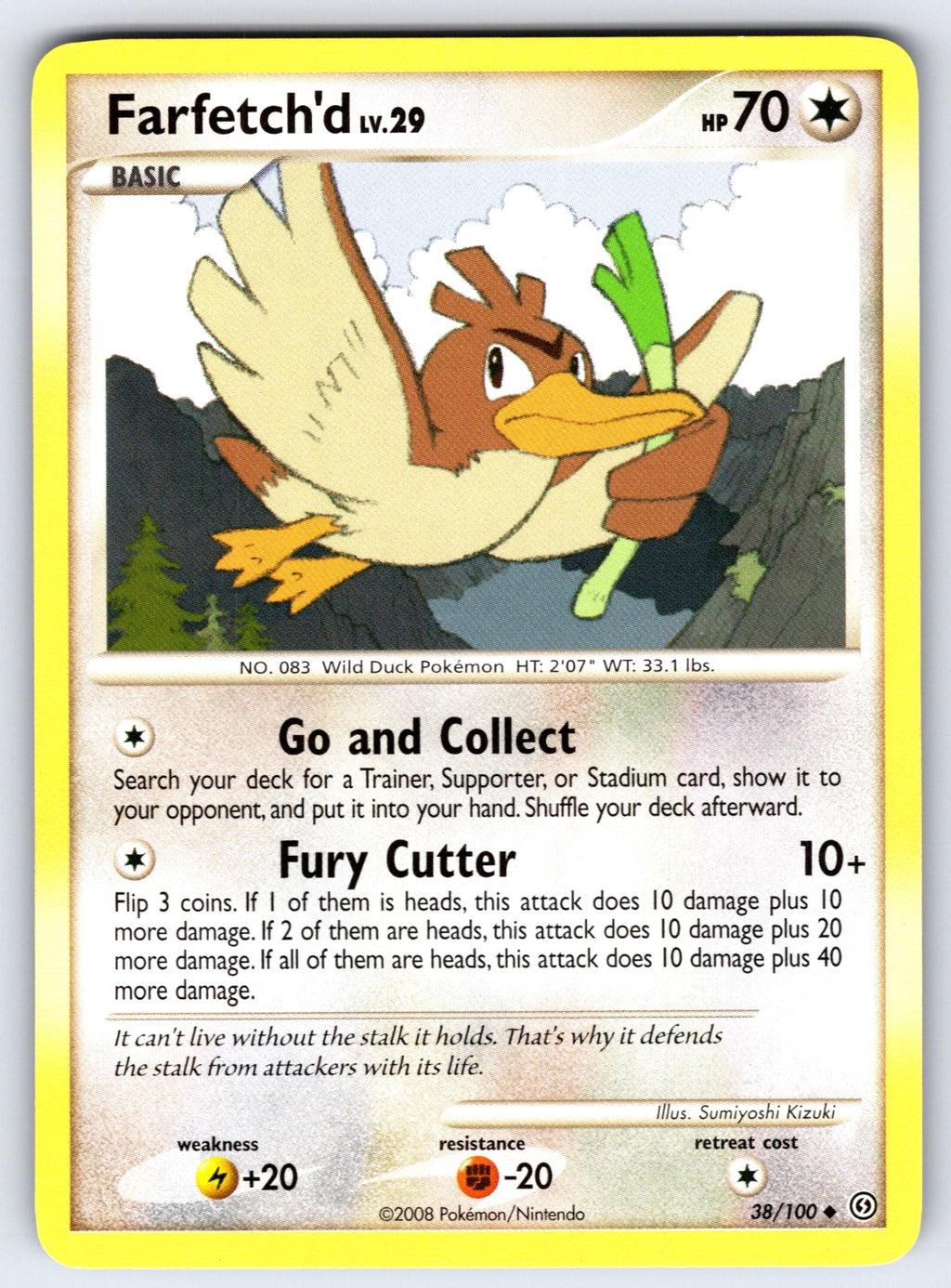 Farfetch'd Uncommon Stormfront 38/100 LP 2008