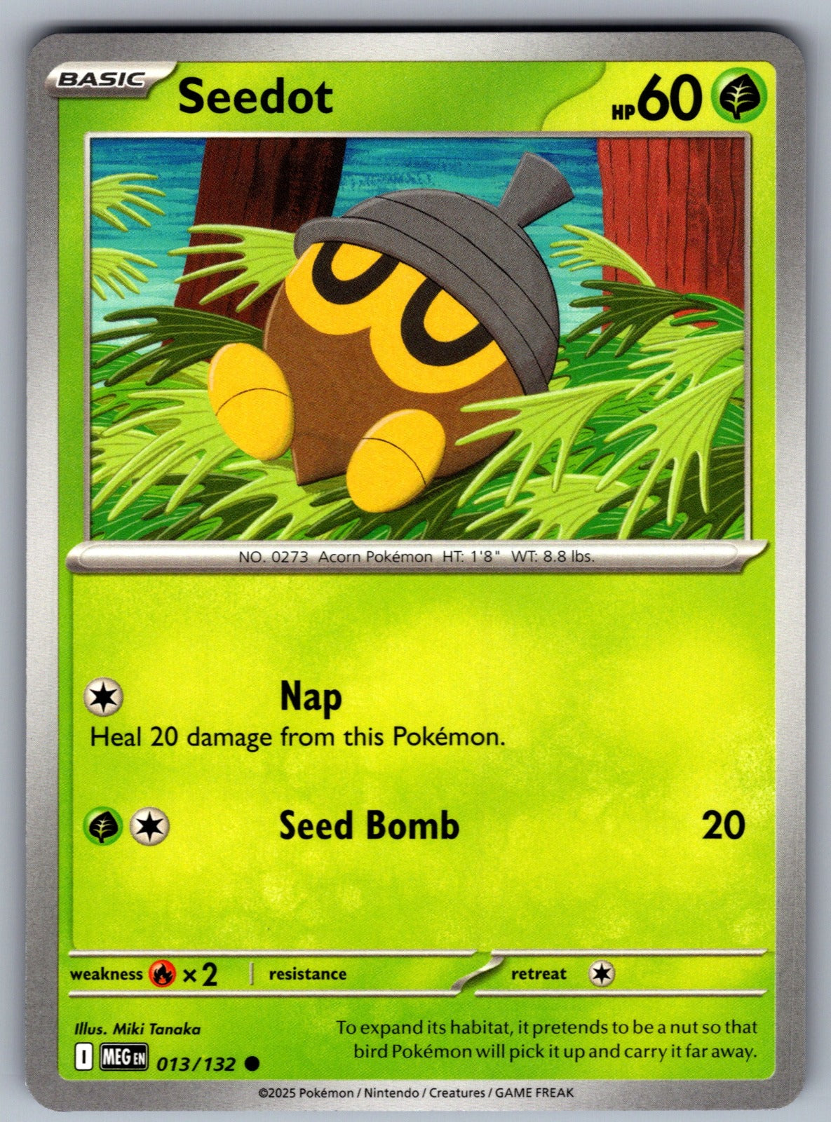 Seedot Common ME01: Mega Evolution 013/132 NM 2025