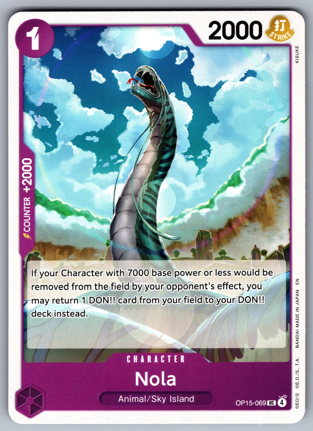 Nola UC Adventure on Kami's Island OP15-069 NM 2026